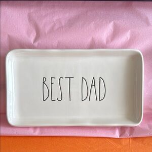 Rae Dunn 'Best Dad' Tray